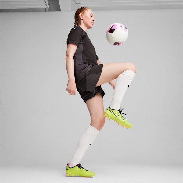 KING ULTIMATE FG/AG Women's Football Boots, Electric Lime-PUMA Black-Poison Pink, large-ZAF