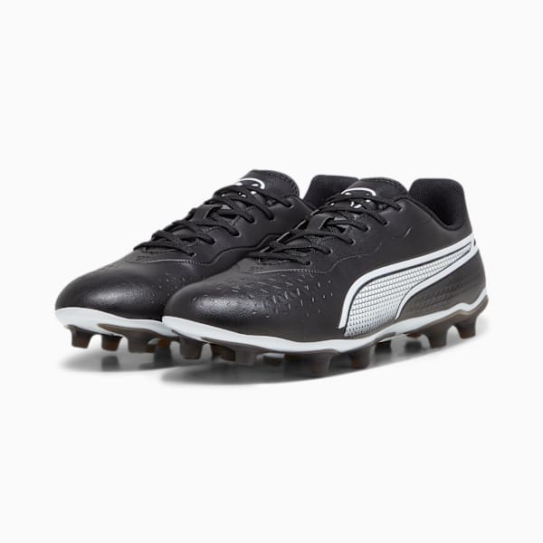 Tacos de futbol KING MATCH FG/AG, PUMA Black-PUMA White, large-MEX