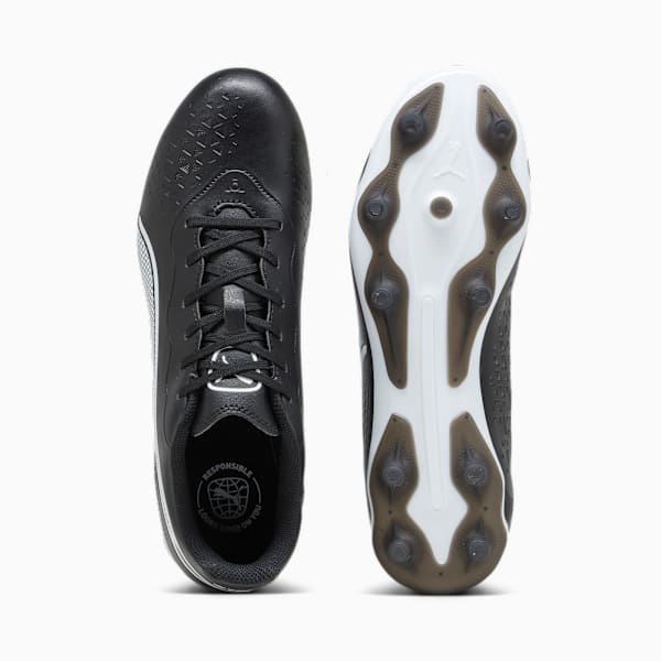 Tacos de futbol KING MATCH FG/AG, PUMA Black-PUMA White, large-MEX