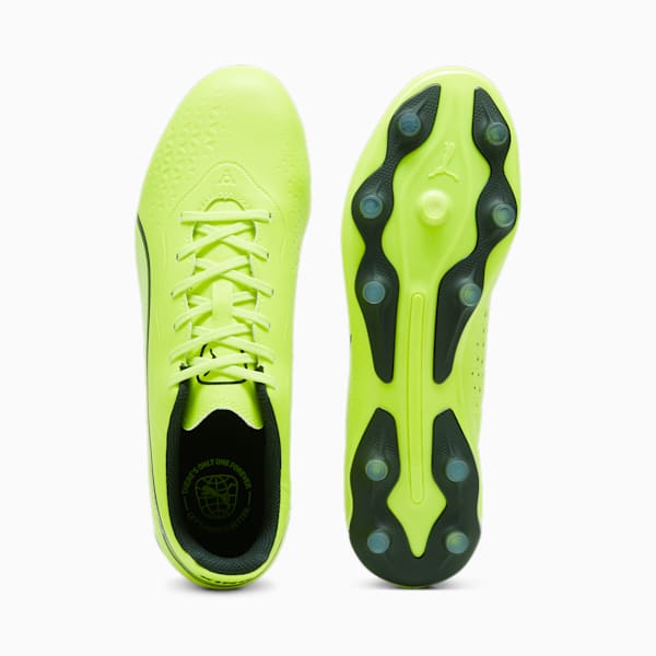 KING MATCH FG/AG Football Boots Unisex, Electric Lime-PUMA Black, large-ZAF