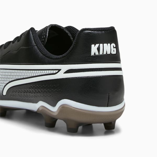 Botines de fútbol Puma KING MATCH FG/AG para niños, PUMA Black-PUMA White, large-ARG