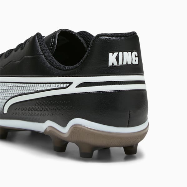 Tacos de fútbol juvenil KING MATCH FG/AG, PUMA Black-PUMA White, large-MEX