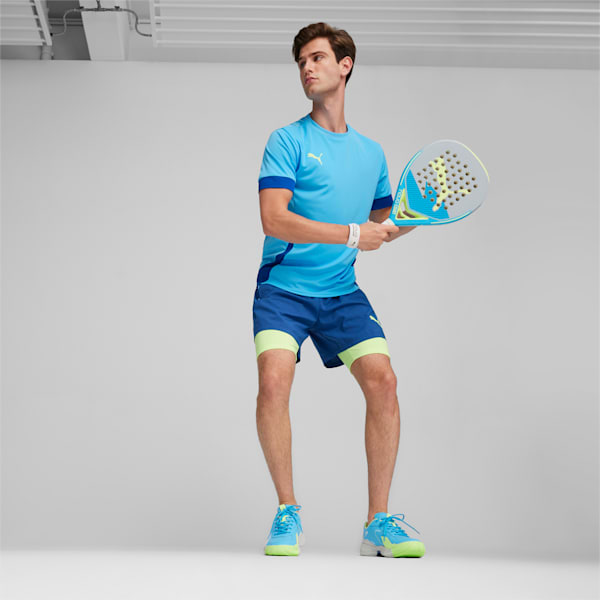 NOVA Smash Padel Shoe, Luminous Blue-PUMA White-Glacial Gray, large-MEX