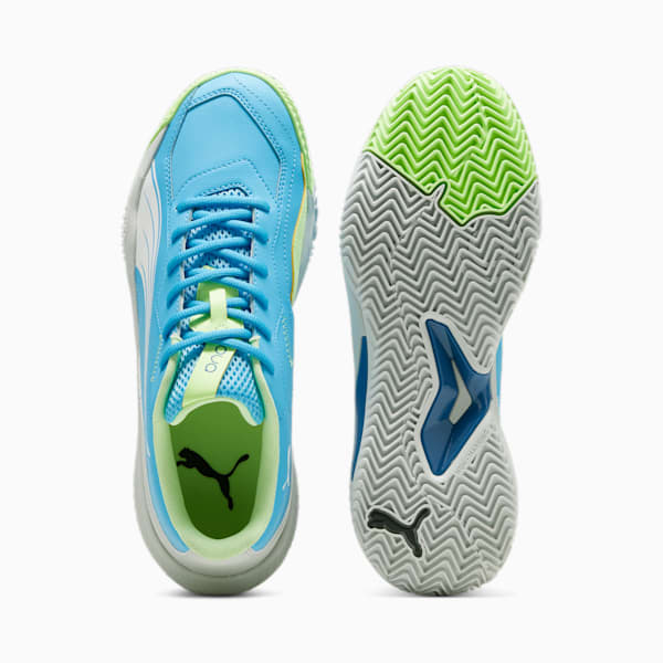 NOVA Smash Padel Shoe, Luminous Blue-PUMA White-Glacial Gray, large-MEX