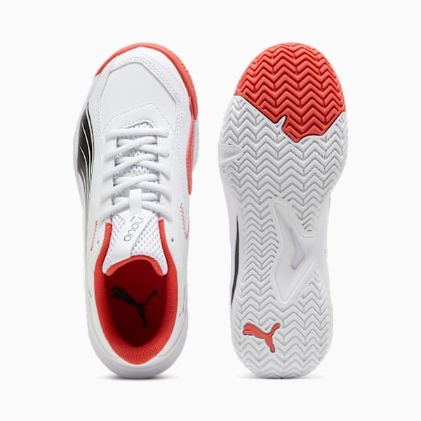 Tenis de pádel juvenil NOVA Smash, PUMA White-PUMA Black-Active Red, large-MEX