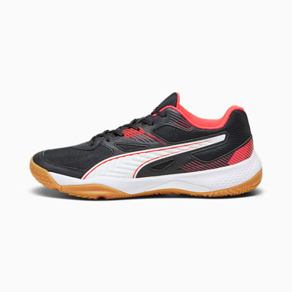 Zapatillas para deportes de interior Solarflash II, PUMA Black-Fire Orchid-PUMA White-Gum, large-ARG