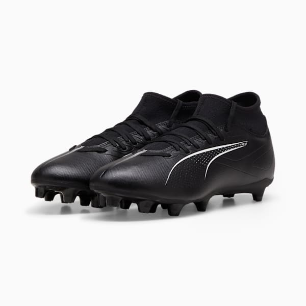 ULTRA 5 PLAY+ FG/AG Football Boots, PUMA Black-PUMA White, large-ZAF