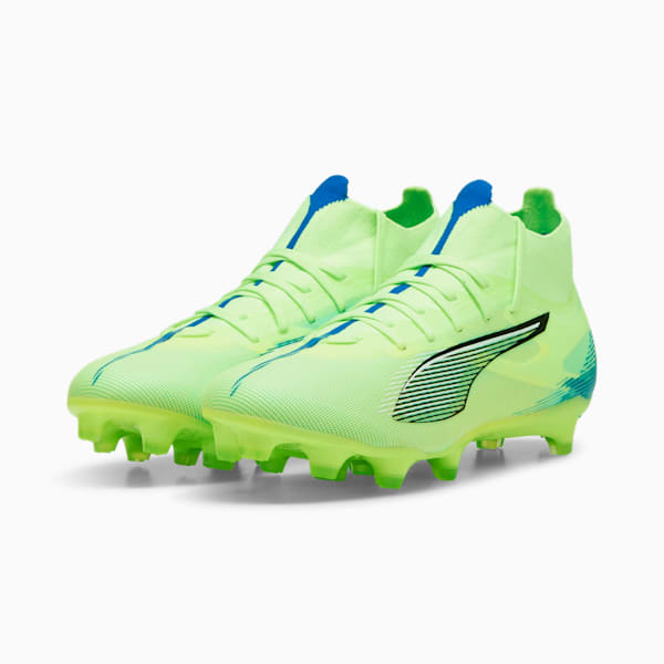ULTRA 5 MATCH+ FG/AG Football Boots Women, Fizzy Apple-PUMA White-Bluemazing, large-ZAF