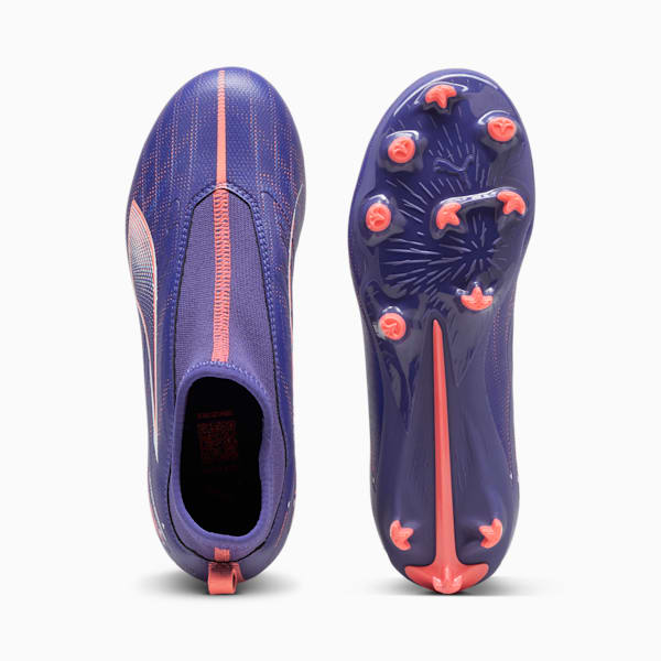 Tacos de fútbol adolescentes ULTRA 5 MATCH+ FG/AG, Lapis Lazuli-PUMA White-Sunset Glow, large-MEX