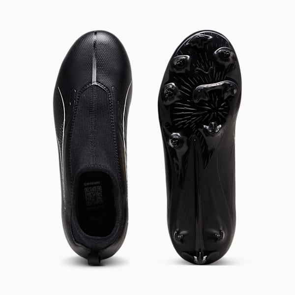 ULTRA 5 MATCH+ Laceless FG/AG Football Boots Youth, PUMA Black-PUMA White, large-MEX