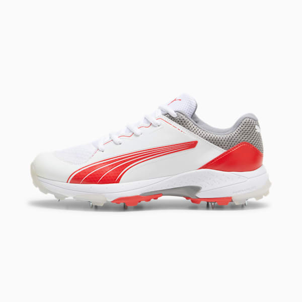 PUMA Spike 24.1 Cricket Shoe, PUMA White-PUMA Red-Stormy Slate, large-ZAF
