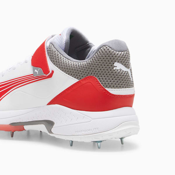 PUMA Bowling 24.1 Cricket Shoe, PUMA White-PUMA Red-Stormy Slate, large-ZAF