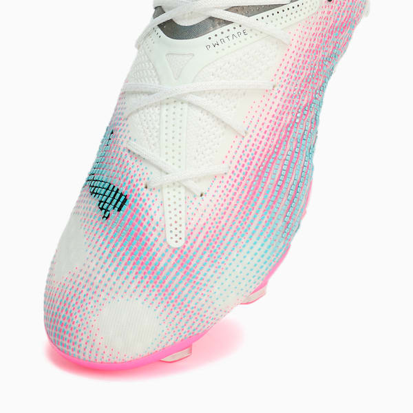 Botines de fútbol FUTURE 7 ULTIMATE FG/AG para mujer, PUMA White-PUMA Black-Poison Pink, large-ARG