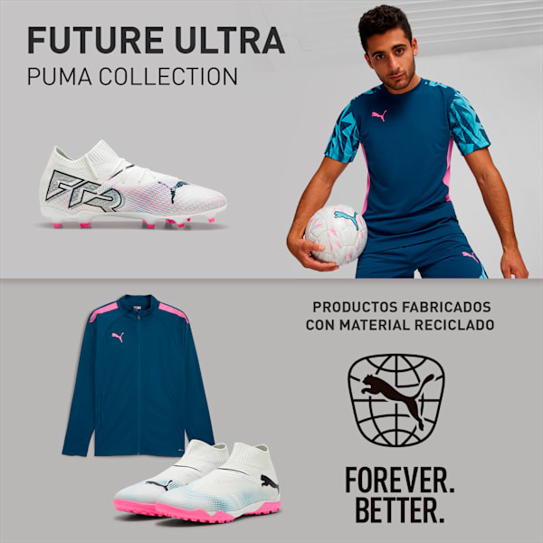 Tacos de fútbol para hombre FUTURE 7 PRO FG/AG, PUMA White-PUMA Black-Poison Pink, large-MEX