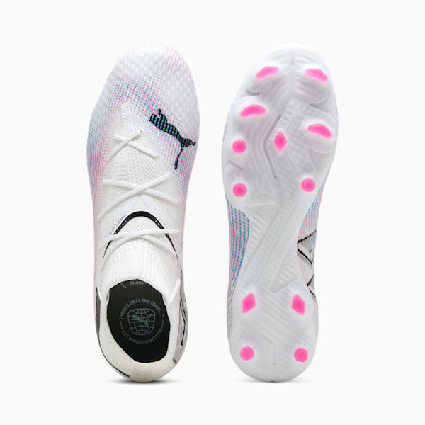 FUTURE 7 PRO FG/AG Football Boots, PUMA White-PUMA Black-Poison Pink, large-ZAF