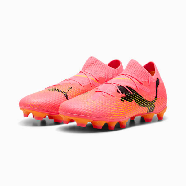 Botines de fútbol FUTURE 7 PRO FG/AG, Sunset Glow-PUMA Black-Sun Stream, large-ARG