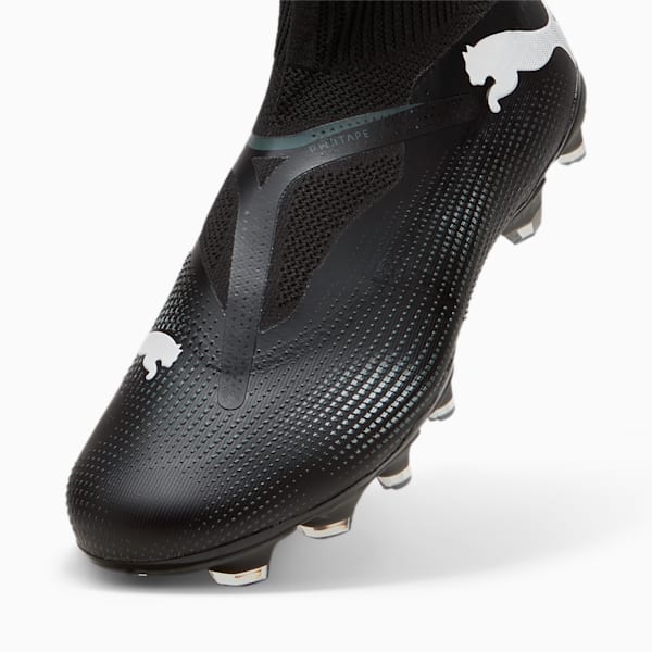 FUTURE 7 MATCH FG/AG Laceless Football Boots, PUMA Black-PUMA White, large-ZAF