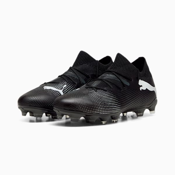 Botines de fútbol FUTURE 7 MATCH FG/AG para mujer, PUMA Black-PUMA White-Shadow Gray, large-ARG