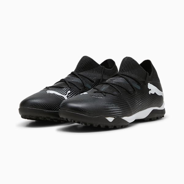 Tacos de futbol para hombre FUTURE 7 MATCH TT, PUMA Black-PUMA White, large-MEX
