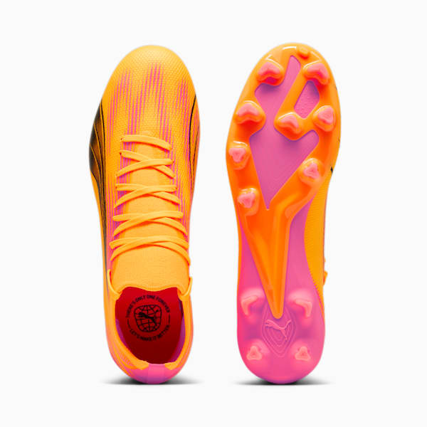 ULTRA MATCH FG/AG Football Boots, Sun Stream-PUMA Black-Sunset Glow, large-ZAF