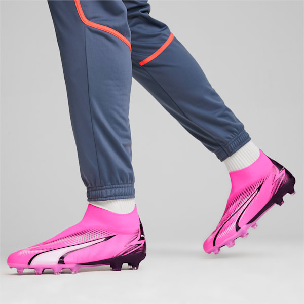 ULTRA MATCH FG/AG Laceless Football Boots, Poison Pink-PUMA White-PUMA Black, large-ZAF
