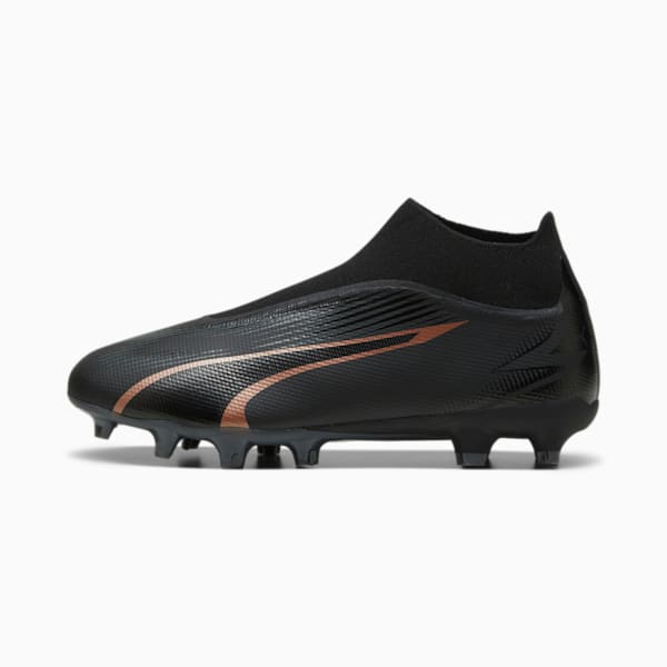 ULTRA MATCH FG/AG Laceless Football Boots, PUMA Black-Copper Rose, large-ZAF