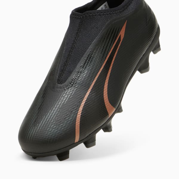 ULTRA MATCH FG/AG Laceless Youth Football Boots, PUMA Black-Copper Rose, large-ZAF