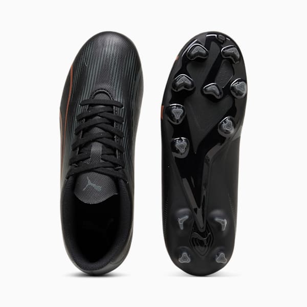 ULTRA PLAY FG/AG Youth Football Boots, PUMA Black-Copper Rose, large-ZAF