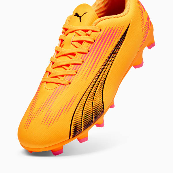 Tacos de fútbol juvenil ULTRA PLAY FG/AG, Sun Stream-PUMA Black-Sunset Glow, large-MEX