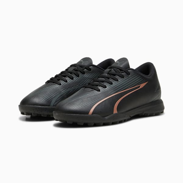 ULTRA PLAY TT Youth Football Boots, PUMA Black-Copper Rose, large-ZAF