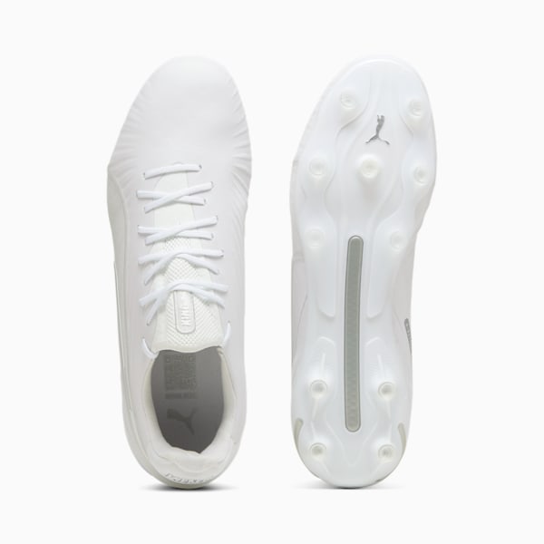 KING ULTIMATE FG/AG Football Boots, PUMA White-PUMA Silver, large-MEX