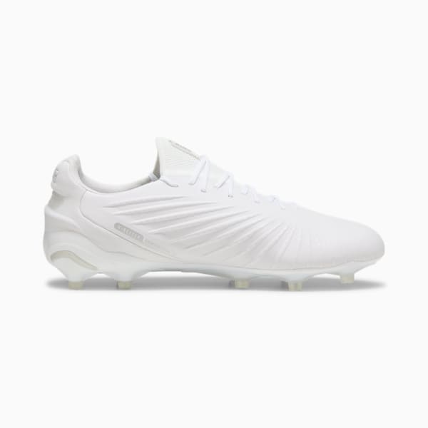 KING ULTIMATE FG/AG Football Boots, PUMA White-PUMA Silver, large-MEX