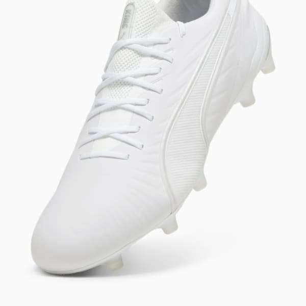 KING ULTIMATE FG/AG Football Boots, PUMA White-PUMA Silver, large-MEX