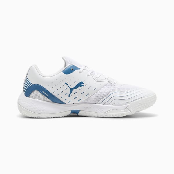 Solarflash III Indoor Sports Shoes, PUMA White-Blue Horizon, large-ZAF