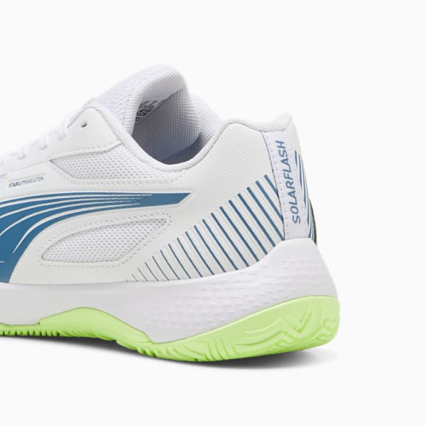 Solarflash III Indoor Sports Shoes Youth, PUMA White-Blue Horizon, large-ZAF