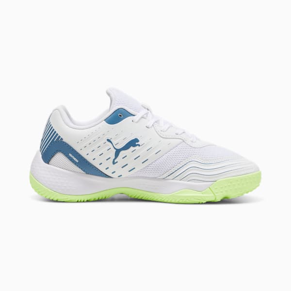 Solarflash III Indoor Sports Shoes Youth, PUMA White-Blue Horizon, large-ZAF