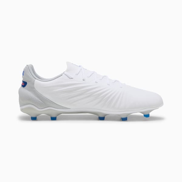 Tacos de futbol KING MATCH FG/AG, PUMA White-Bluemazing-Flat Light Gray, large-MEX