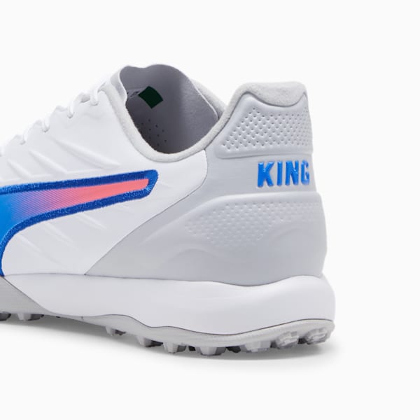 KING PRO TT Football Boots, PUMA White-Bluemazing-Flat Light Gray, large-MEX