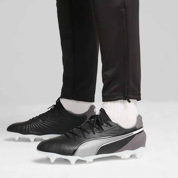 KING MATCH MxSG Football Boots, PUMA Black-PUMA White-Cool Dark Gray, large-ZAF
