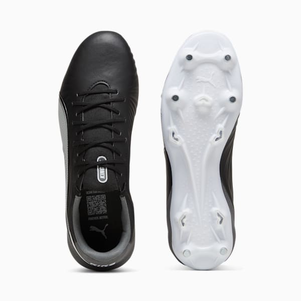 KING MATCH MxSG Football Boots, PUMA Black-PUMA White-Cool Dark Gray, large-ZAF