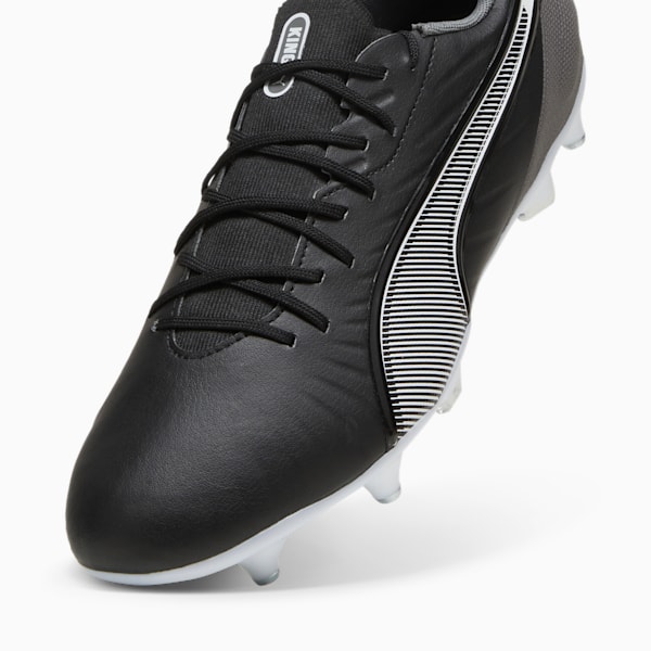 KING MATCH MxSG Football Boots, PUMA Black-PUMA White-Cool Dark Gray, large-ZAF