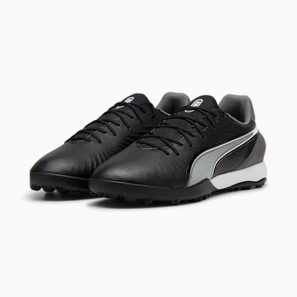 KING MATCH TT Football Boots, PUMA Black-PUMA White-Cool Dark Gray, large-MEX