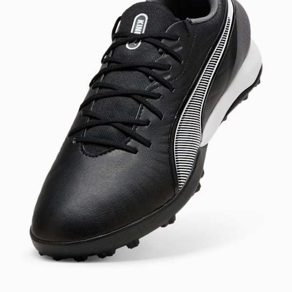 KING MATCH TT Football Boots, PUMA Black-PUMA White-Cool Dark Gray, large-MEX