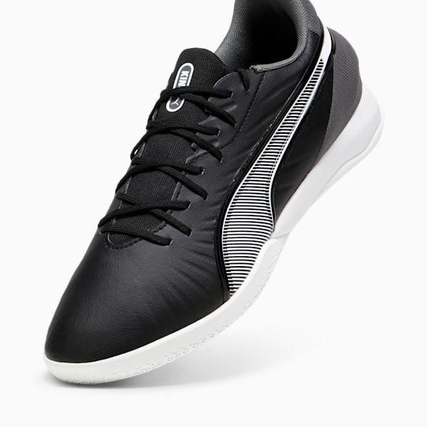 KING MATCH IT Football Boots, PUMA Black-PUMA White-Cool Dark Gray, large-MEX