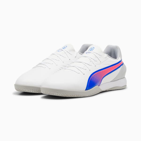 Tacos de futbol KING MATCH IT, PUMA White-Bluemazing-Flat Light Gray, large-MEX