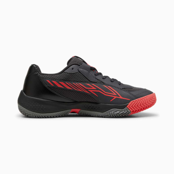 Zapatillas de Pádel NOVA Court, Flat Dark Gray-PUMA Black-Flat Medium Gray-Active Red, large-ARG