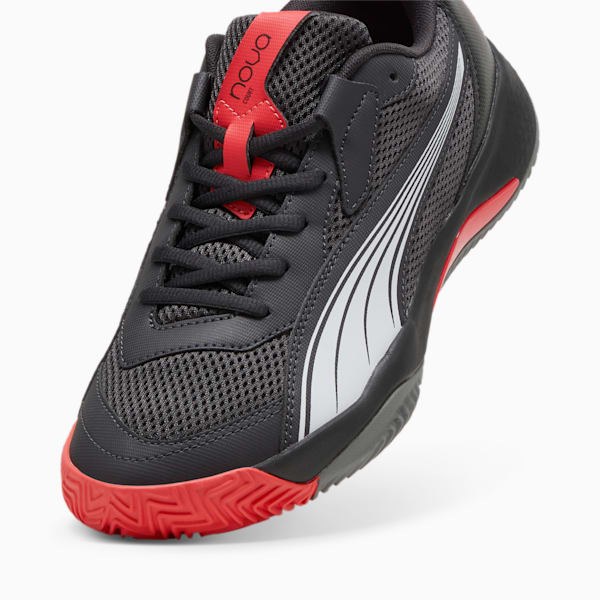 Zapatillas de Pádel NOVA Court, Flat Dark Gray-PUMA Black-Flat Medium Gray-Active Red, large-ARG