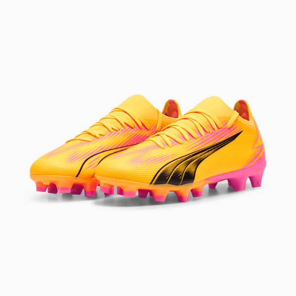 Botines ULTRA MATCH FG/AG para mujeres, Sun Stream-PUMA Black-Sunset Glow, large-ARG