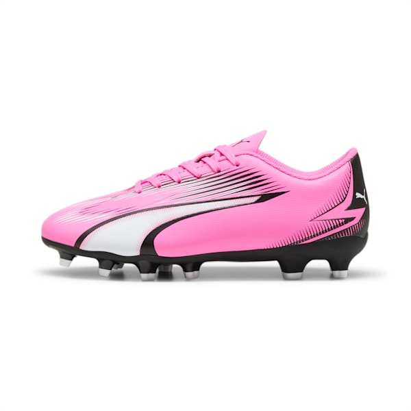 Botín Ultra Play FG/AG para jóvenes, Poison Pink-PUMA White-PUMA Black, large-ARG