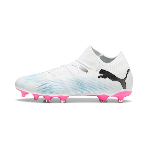 Botines de fútbol FUTURE 7 MATCH FG/AG para hombre, PUMA White-PUMA Black-Poison Pink, large-ARG